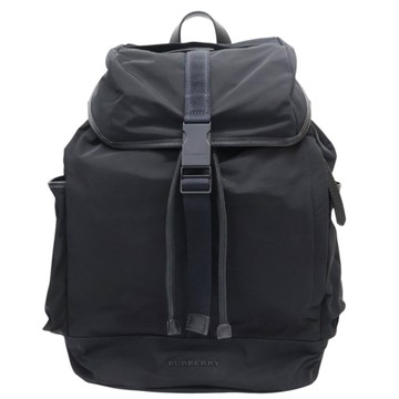 BURBERRY 巴寶莉 黑色 尼龍 DRIFTON 後背包 【二手名牌BRAND OFF】
