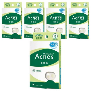 MENTHOLATUM 曼秀雷敦 Acnes 台灣公司貨 痘痘貼 金盞花 綜合型  26片  5盒