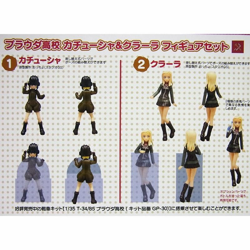 1/35 プラウダ高校 カチューシャ＆クラーラ フィギュアセット