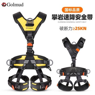 五點式安全帶⭕可開統編  五點式安全帶登山高空速降戶外裝備攀巖保險帶可拆卸