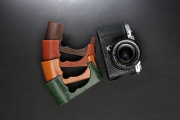 真皮開底底座 Fujifilm XM5