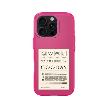 iPhone 16 Pro Clear 粉漾桃 - 好日曆 GOODAY (星期安有限公司) - 今天會是很棒的一天