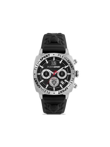 Plein Sport - Wildcat Chronograph 44mm - men - stainless steel/Silicone - One Size - Black