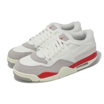 Nike 休閒鞋 Air Jordan 4 RM 男鞋 米白 紅 復古 喬丹 緩震 HF8126-100