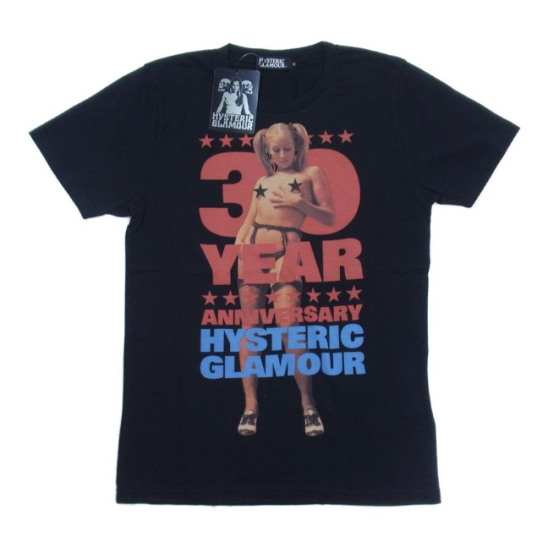 HYSTERIC GLAMOUR ヒステリックグラマー 0243CT20 30周年 30th ANNIVERSARY プリント Tシャツ ブラック系 S 【新古品】【未使用】【中古】 | LINEブランドカタログ