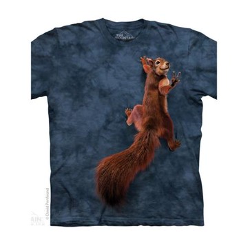 the mountain藍色和平松鼠短袖