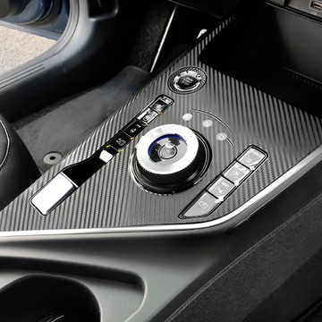 Install 碳纖維排檔面板裝飾貼紙  排檔面板飾條  碳纖維