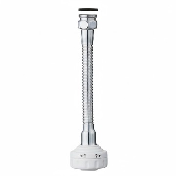 手易坊二段式洗髮起泡器 4分接頭 19.5 x 4.9cm 360度旋轉  1個