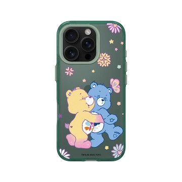 iPhone 16 Pro Clear 憂墨綠 - Care Bears - 抱一個