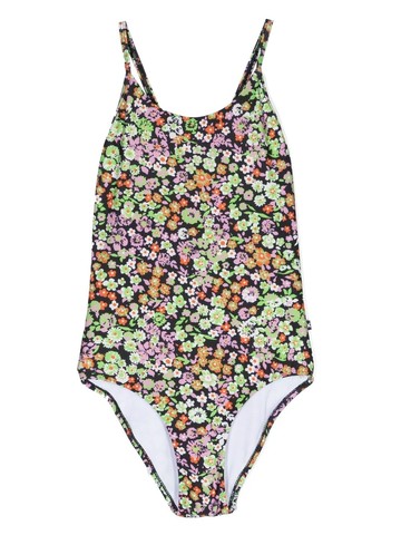 Molo - meadow night-print swimsuit - kids - Recycled Polyester/Spandex/Elastane/Nylon/Spandex/Elastane - 164 - Black