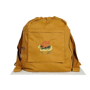 現貨供應 弘喧 僧袋 後背包 Ｂ級品 瑕疵 刺繡 蓮花 荷花 超大容量 雙肩包 休閒包 僧人 出家 化緣 收納 修行