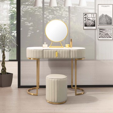 妮達3.3尺石面鏡台（含椅）