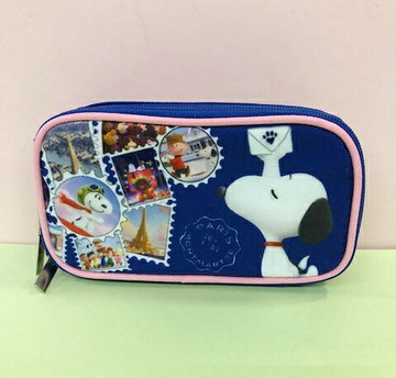 【震撼精品百貨】史奴比Peanuts Snoopy  SNOOPY化妝包/筆袋-飛行員(雙層)#12142 震撼日式精品百貨