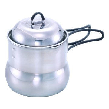 WEN LIANG 文樑 攜帶型炊具 304#不鏽鋼 1000cc大容量  銀色  1個