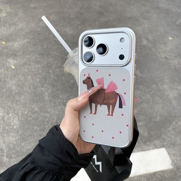 翅膀馬適用蘋果17手機殼iPhone16promax膚感15水凝殼14/13/12女
