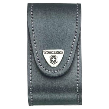 VICTORINOX 瑞士維氏 配件 可穿腰帶黑色皮製皮套 適用91mm瑞士刀(2-4層)  1個