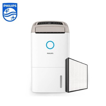 PHILIPS 14.2L抗敏清淨除濕機(DE5306/86)-適用18坪-柔霧奶茶