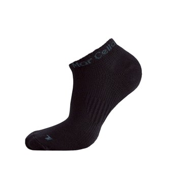 FootSpa足弓加強萊卡氣墊船襪 - L素黑