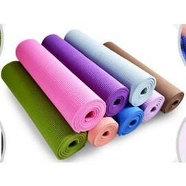 【瑜珈墊-慢生活-厚8mm-3件套-PVC-173(183)*61cm-1套/組】瑜伽墊 防滑瑜珈墊 健身毯子(3件套 : 墊+扣(繩)+包)-56008