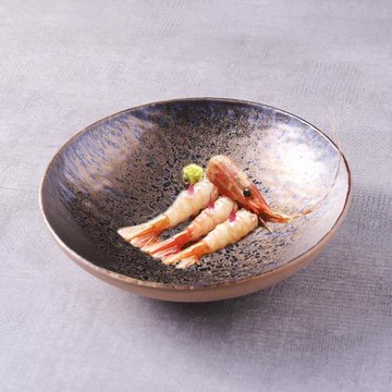 創意酒店特色私房菜盤分子料理涼菜碗日式窯變金沙拉碗日料刺身碗