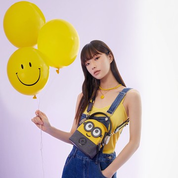 【滿額贈】Minions牛仔布鑲牛皮革背囊 後背包 開工 入職 換季