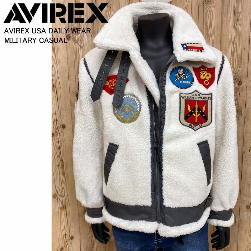 Avirex アビレックス Retro Boa B 3 Topgun ボアフリースジャケット アウター ブルゾン ミリタリージャケット ワッペン メンズ ブランド 通販 Lineポイント最大0 5 Get Lineショッピング