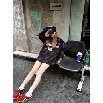 ☆LimeLight☆ BLACK ENERGY 潑墨 假兩件 球衣 長袖 GZ-TS066