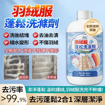 隔日達🚀羽絨服蓬鬆洗滌劑 深層潔淨 去漬去汙劑 防結塊幹癟 溫和不傷衣 衣物蓬鬆劑 羽絨衣 棉服 羽絨被 專用洗劑
