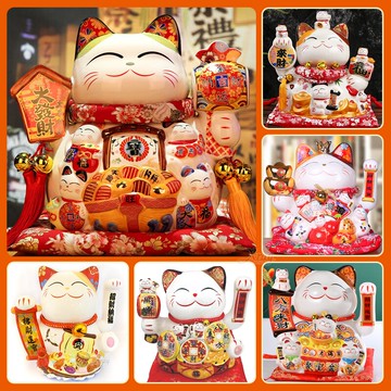 13-20吋招財貓，電動搖手招財貓/存錢筒/開運/祈福/春節/佈置/擺飾/開業/新居/開店送禮，X射線【Z142383】
