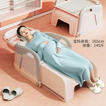 洗頭神器 洗頭盆 臥床洗頭盆 孕㛿月子平躺式傢用洗頭盆孕妇洗头发躺椅子家用月子洗头神器成人大人可折叠加大洗头
