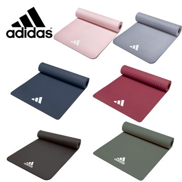 ADIDAS 瑜珈墊 運動墊 輕量波紋瑜珈墊 8MM 運動瑜珈 輕量化 ADYG-10100
