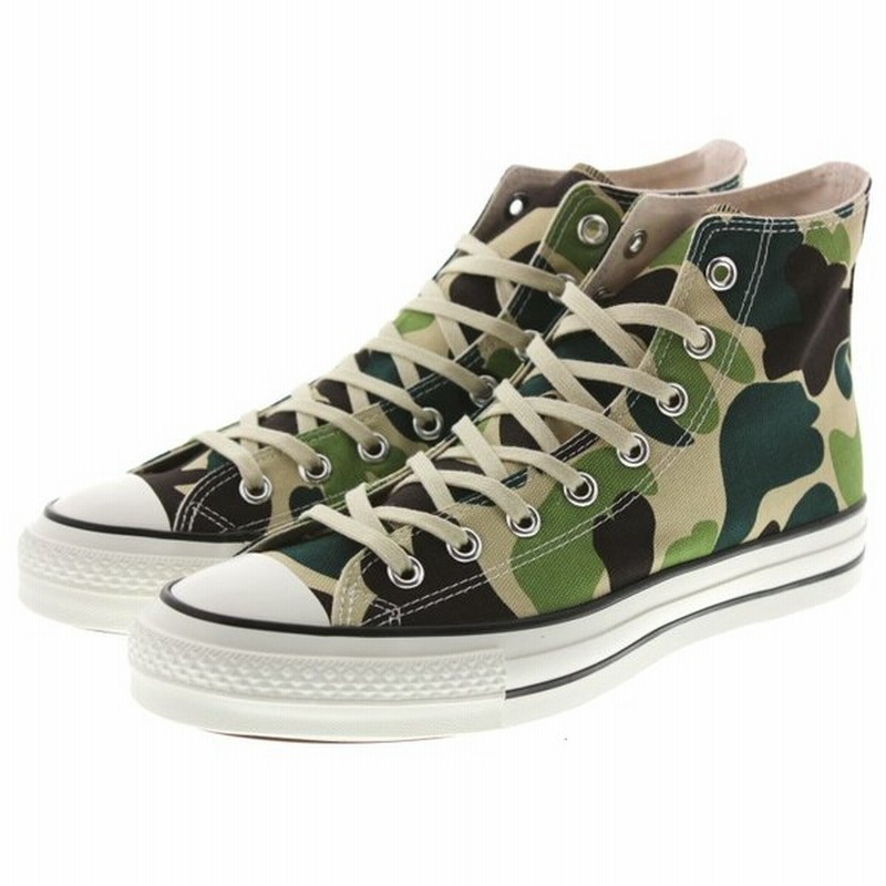 コンバース Converse オールスター ジャパン カモ ハイ All Star J Camo Hi オリーブ 通販 Lineポイント最大0 5 Get Lineショッピング