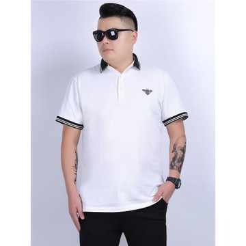 大碼男裝 夏薄寬松翻領胖子特大加肥加大碼短袖T恤男士T970