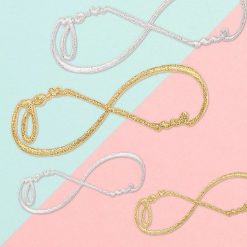 【刺繡布貼】無限符號You & Me (四款)