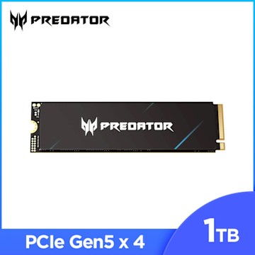 Acer Predator GM9 1TB M.2 PCIe Gen5 SSD固態硬碟