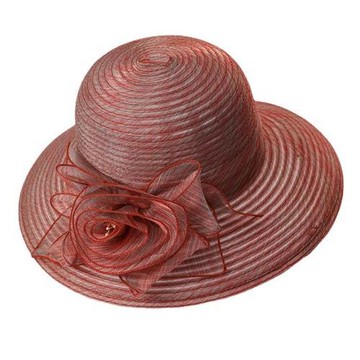 【巴黎精品】現貨+預購 渡假大草帽遮陽帽編織草帽編織帽大帽簷-可摺歐根紗花女帽子8色a1jg41