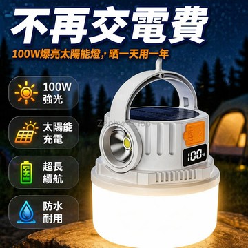 台灣出貨✨ 太陽能充電露營燈 戶外帳篷應急照明燈 夜市擺攤超長續航燈 家用防災備用燈