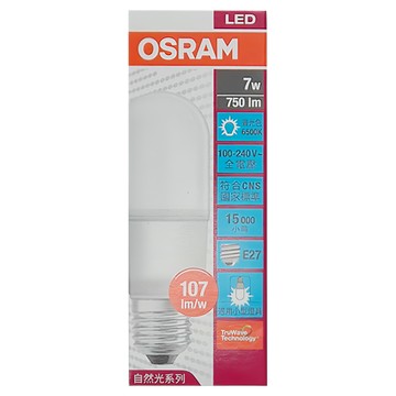 OSRAM 歐司朗 LEDVANCE 朗德萬斯 小晶靈球泡 7W  白光  1個