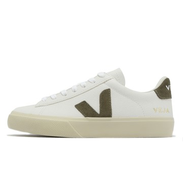 Veja 休閒鞋 Campo Chromefree Leather 女鞋 白 墨綠 皮革 奶油底 經典 小白鞋 CP0502347A
