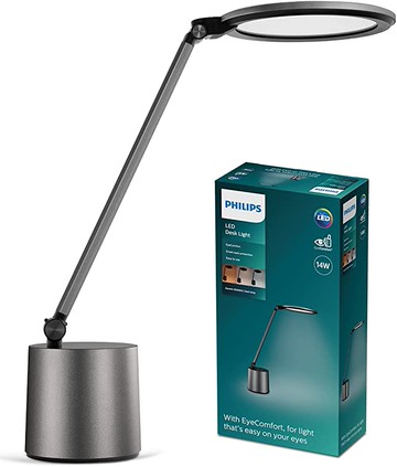 Philips【日本代購】 LED 環形燈webTelect 遙控電支架學習化妝防藍光觸摸傳感器帶插座對眼睛溫和自動調光【日本正規品】 DSK603