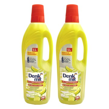 dm Denk mit 萬用檸檬清潔劑 家庭清潔 適用於浴室、客廳  1L  2瓶