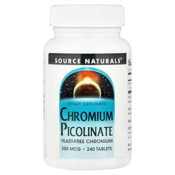 Source Naturals, 吡啶甲酸鉻，200微克，240片