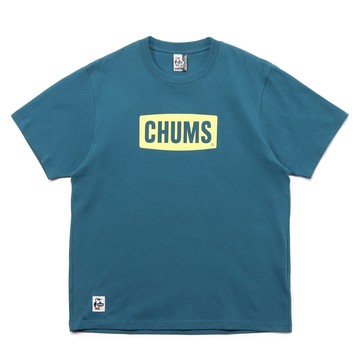 【CHUMS】CHUMS Logo T-Shirt 短袖上衣 男 藍綠色-CH012277T001