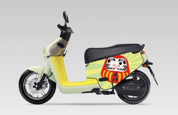 BLR gogoro防刮車套 iD125 達摩不倒翁 黃綠