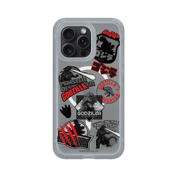 iPhone 15 Pro Max AirX 流變灰 - 哥吉拉 Godzilla - 經典黑紅怪獸圖鑑