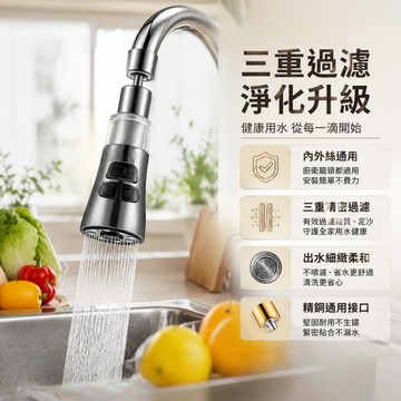 隔日達🏠水龍頭過濾器 水龍頭 廚房水龍頭延伸器 過濾器 萬象水龍頭 通用安裝接口 水龍頭花灑 增壓水龍頭 噴頭