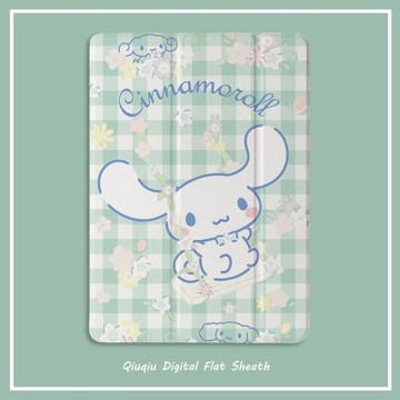 日系少女心狗2021新款pro11保護套帶筆槽平板10.2/10.5寸氣囊殼18/19ipad air4/3/2/1三折式5/6蘋果9.7迷你65