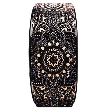 YOGA DESIGN LAB 瑜珈輪軟木 瑜珈輔助伸展 背部放鬆神器 核心訓練雕塑 輕巧便攜  32 x 13cm  曼陀羅  1個