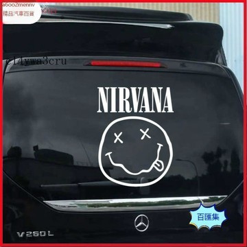 汽配【貼紙】車貼 汽車貼 車身貼 防水貼 防曬貼 NIRVANA汽車車貼涅槃樂隊不插電搖滾樂隊垃圾搖滾鏤空拉花貼紙