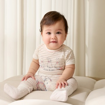 花園比得內衣兔裝(天絲棉橫紋單面布)